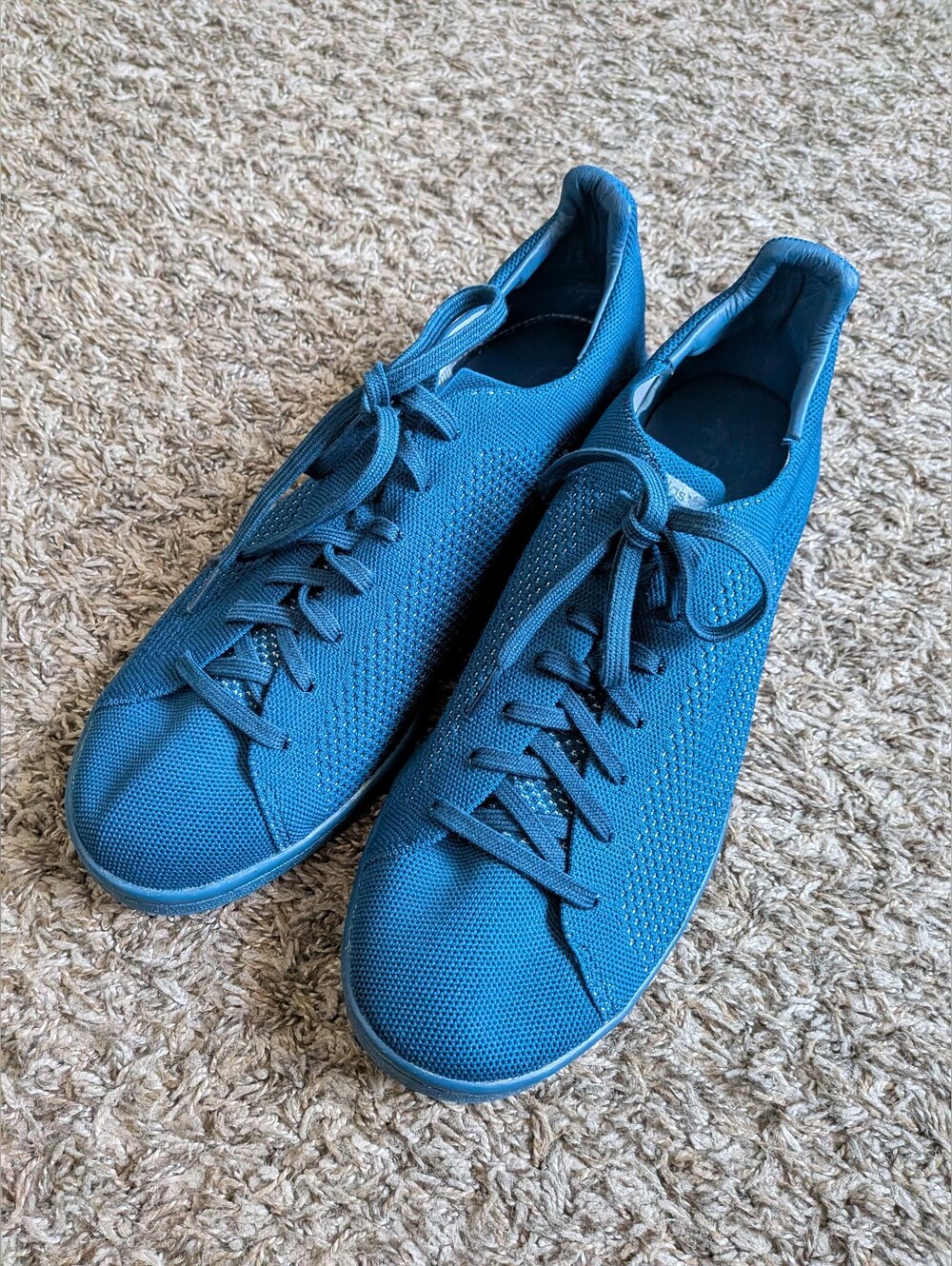 Adidas Stan Smith PrimeKnit Blue Tech Steel Shoes Men's 12
